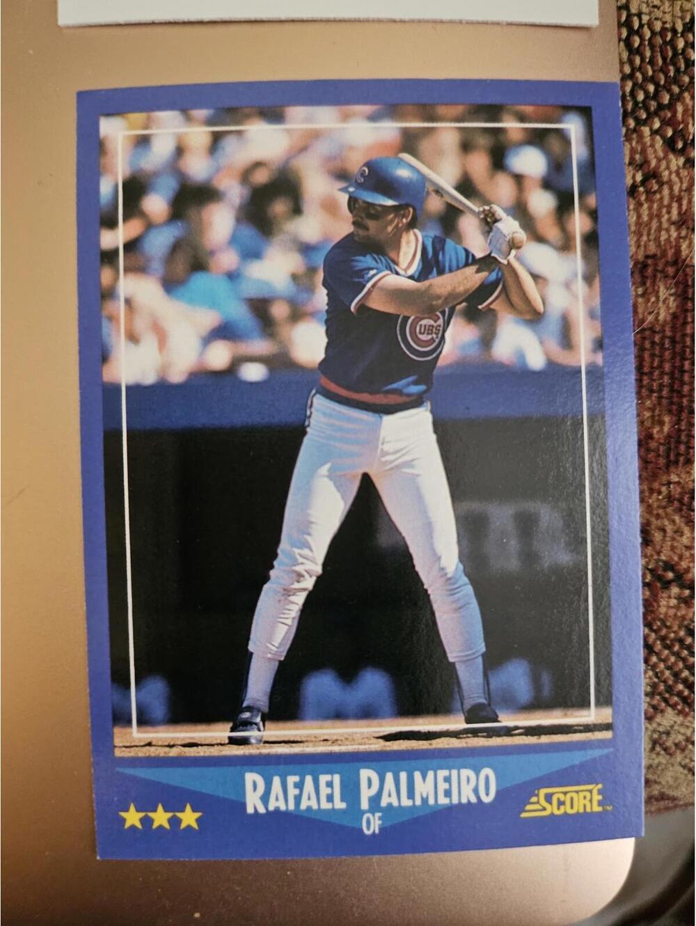 Rafael Palmeiro - 1988 Score #186 - Chicago Cubs - RAW Mint